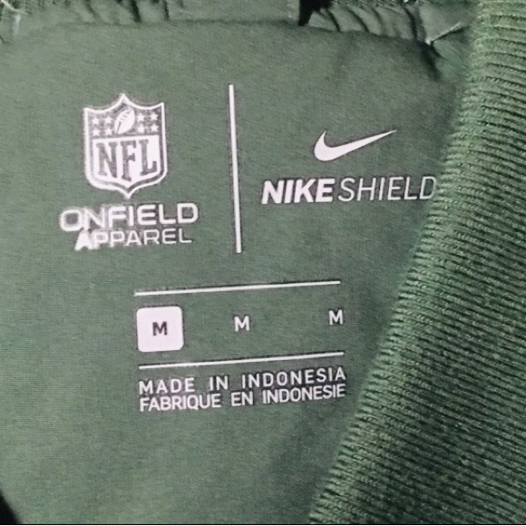 New York Jets Onfield Apparel Soft Shell Green Bomber Jacket Sz:Medium NFL - Picture 9 of 12